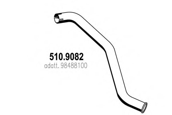 IVECO 98488100 Exhaust Pipe